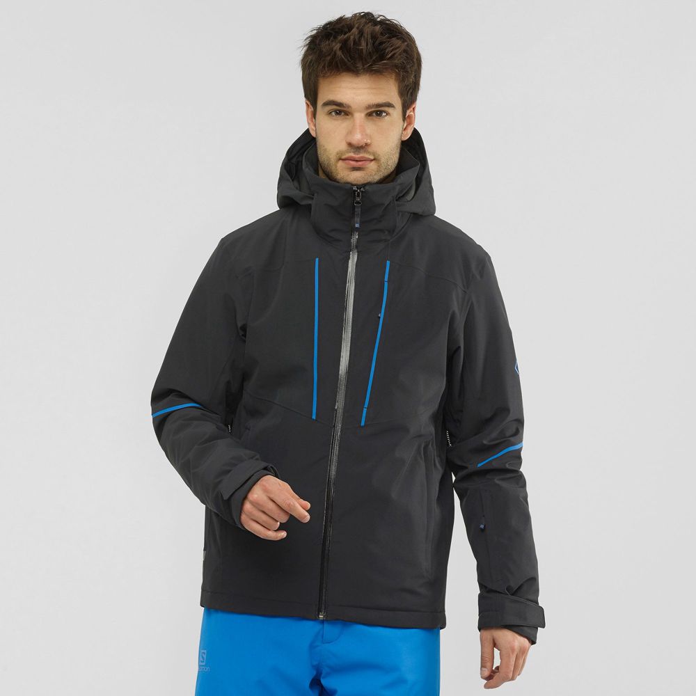 Veste De Ski Salomon Homme Noir - Salomon EDGE - France (1587-STZXN)